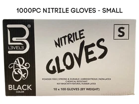 Level 3 Professional Nitrile Gloves Black 10-Pack 1000 Gloves S,M,L AVAILABLE