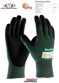 LOT MaxiFlex 34-8743 Foam Nitrile Coated ANSI A2 Cut Proof Resistant Work Gloves