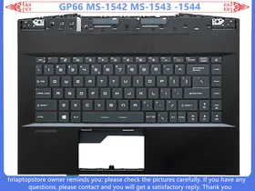 New For MSI GP66 MS-1542 MS-1543 -1544 Upper Case Palmrest RGB Backlit Keyboard