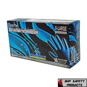 Adenna Phantom Latex Exam, Powder Free Gloves, Black, 6 mil, PHM91