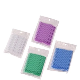 100 Pcs/Pack Disposable Bendable Dental Micro Brush Applicator/Long/Taper Brush