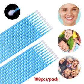 Dental Micro Applicators Disposable Makeup Eyelash Brush Swab Mascara Wand USA