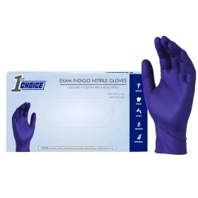 1EINLBX 1ST CHOICE Nitrile Disposable Gloves Mil Pack