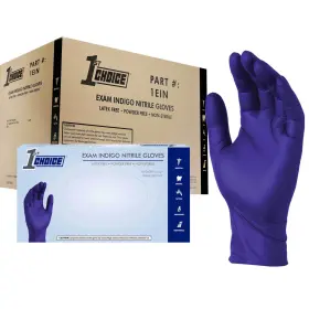 1EINM 1ST CHOICE Nitrile Disposable Exam Gloves Mil