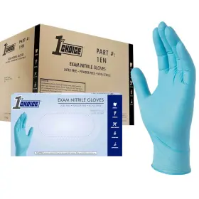 1ENM 1ST CHOICE Exam Nitrile Gloves Latex Box Pack