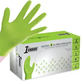 819856021158 1ST CHOICE Nitrile Disposable Gloves Mil Diamond