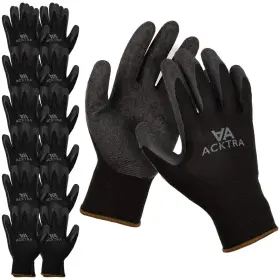 B07J4BFJ3N ACKTRA Coated Safety Gloves Knit Wrist Cuff