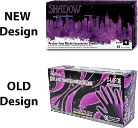 10004100624 ADENNA Shadow Mil Nitrile Powder Exam Gloves Pack #2