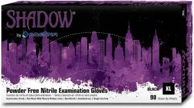 10004100624 ADENNA Shadow Mil Nitrile Powder Exam Gloves Pack