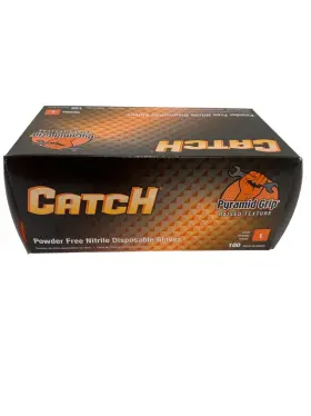 CAT455 ADENNA Catch Nitrile Disposable Gloves Pyramid Grip