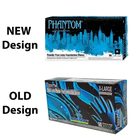 653195329182 ADENNA Phantom Latex Exam Gloves Mil Pack #2