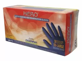 653195430093 ADENNA Hero Mil Powder Latex Gloves Cuff Medical