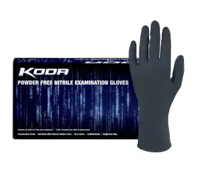 GL-NCF235BKFL ADENNA Koda Nitrile Exam Gloves Powder