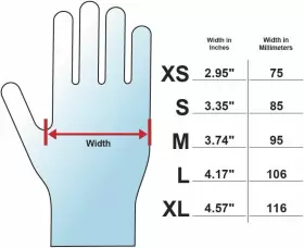 GLD262 ADENNA Mil Powder Latex Gloves Pack #3