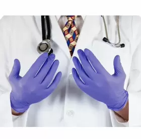 PCS776 ADENNA Precision Violet Nitrile Disposable Exam Gloves #3
