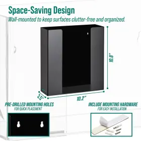 819598021768 ADIRMED Adir Glove Holder Wall Mount Acrylic #3