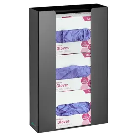 902-03-BLK ADIRMED Adir Glove Holder Wall Mount Acrylic