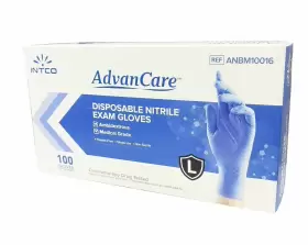 ANBM10016 ADVANCARE Disposable Nitrile Exam Gloves Powder #2