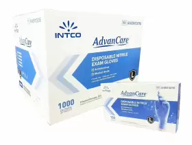ANBM10016 ADVANCARE Disposable Nitrile Exam Gloves Powder