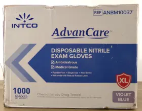 ANBM10037 ADVANCARE Intco Disposable Nitrile Exam Gloves