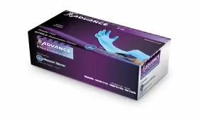 IF80 ADVANCE Mil Nitrile Examination Gloves Powder Frees Cuff