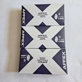 601999037840 AFFEX Stretch Hybrid Gloves Powder Total