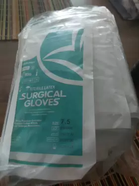 AHS-7.5 AHS Sterile Latex Surgical Gloves Powder #3