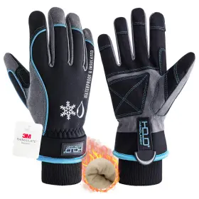 B0B9RBMPVG AIGEVTURE Weather Gloves Waterproof Winter Men