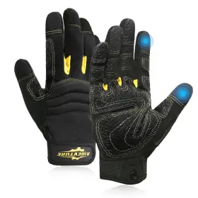 B0D1K6R851 AIGEVTURE Mens Gloves Grip Mechanic Utility Padded