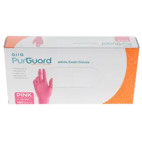 119120 AIRA Purguard Nitrile Exam Gloves Latex Pink