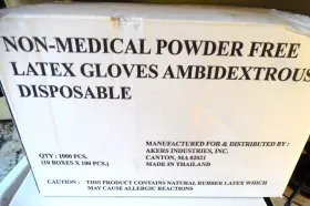 GLVMPFN-2XL-1 AKERS INDUSTRIES Medical Powder Latex Gloves
