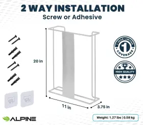 485-04 ALPINE INDUSTRIES Glove Holder Wall Mount Latex Wire #2