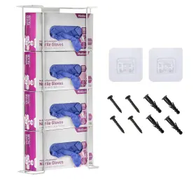 485-04 ALPINE INDUSTRIES Glove Holder Wall Mount Latex Wire