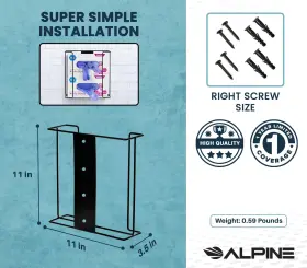 810012671712 ALPINE INDUSTRIES Glove Holder Wall Mount Latex #2