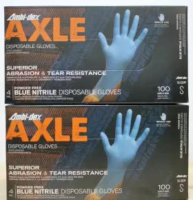 63-532PF AMBI-DEX Axle Nitrile Disposable Gloves Box