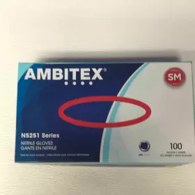 N5251 AMBITEX Powder Nitrile Gloves