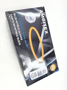 N8201 AMBITEX Nitrile Gloves Md Powder Mil