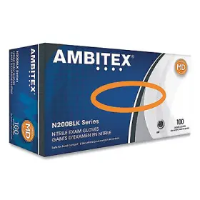 NMD200BLK AMBITEX Tradex Gloves Powder Nitrile