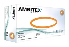 NMD400 AMBITEX Powder Nitrile Exam Gloves