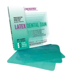 656089742999 AMERICAN GOODS Latex Dental Dam Sheets Powder