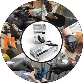 ABNPF46100 AMMEX Nitrile Exam Gloves Latex Powder #2