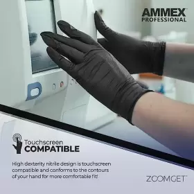 ABNPF46100 AMMEX Nitrile Exam Gloves Latex Powder #3