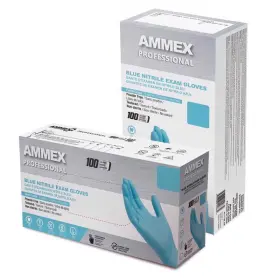 APFN48100-BX AMMEX Nitrile Disposable Exam Gloves Powder
