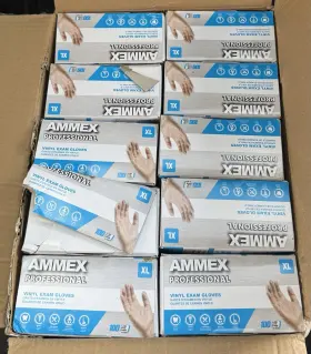 BR143644 AMMEX Medical Gloves Mil Latex