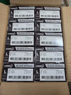 BR70953 AMMEX Nitrile Exam Gloves Powder