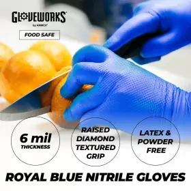 GWRBN48100-BX AMMEX Royal Nitrile Disposable Gloves Mil Latex #2