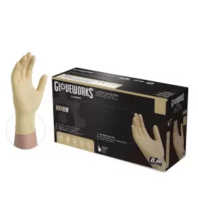 ILHD46100-BX AMMEX Gloveworks Latex Gloves Box Mil Powd