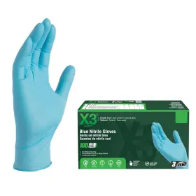 X349100-BX AMMEX Nitrile Gloves Box Mil Latex