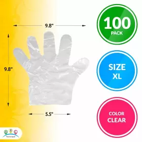 993933102452 AMZ SUPPLY Disposable Poly Glovs Pack #2