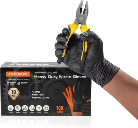 10MBK-100XL-HZ2503 ANBOSON Mil Diamond Nitrile Gloves